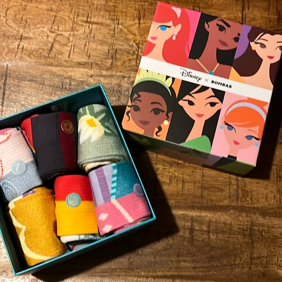 Bombas Accessories Disney Princess Bomba 6 Sock Set For Adults Sz M